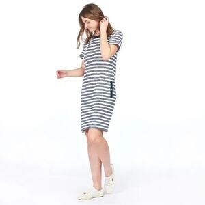 Barbour Women’s Newhaven Dress in Chambray Stripe - Size 8
